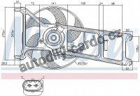 Ventilátor chladiče NISSENS 85023