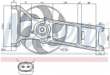 Ventilátor chladiče NISSENS 85023