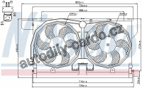 Ventilátor chladiče NISSENS 85513