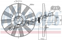 Ventilátor chladiče NISSENS 85539