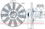 Ventilátor chladiče NISSENS 85539