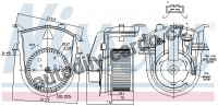 Vnitřní ventilátor NISSENS 87176