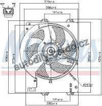 Ventilátor chladiče NISSENS 85444