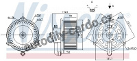 Vnitřní ventilátor NISSENS 87159