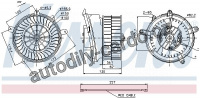 Vnitřní ventilátor NISSENS 87152