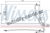 Chladič klimatizace NISSENS 94862