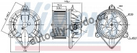 Vnitřní ventilátor NISSENS 87174