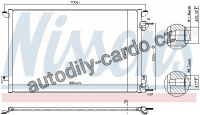 Chladič klimatizace NISSENS 94852