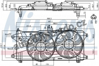 Ventilátor chladiče NISSENS 85130