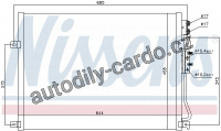 Chladič klimatizace NISSENS 94931