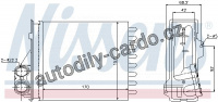 Výměník tepla NISSENS 76512