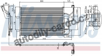 Chladič klimatizace NISSENS 94902