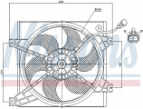 Ventilátor chladiče NISSENS 85085