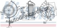 Vnitřní ventilátor NISSENS 87188