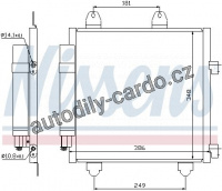 Chladič klimatizace NISSENS 94891