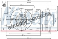 Ventilátor chladiče NISSENS 85052