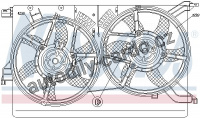 Ventilátor chladiče NISSENS 85578