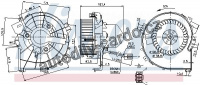 Vnitřní ventilátor NISSENS 87080