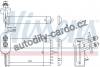 Výměník tepla NISSENS 73921