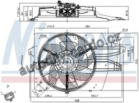 Ventilátor chladiče NISSENS 85537