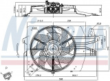 Ventilátor chladiče NISSENS 85537