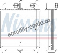 Výměník tepla NISSENS 73644