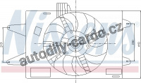 Ventilátor chladiče NISSENS 85129