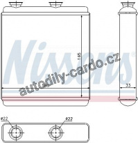 Výměník tepla NISSENS 72663