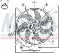 Ventilátor chladiče NISSENS 85014