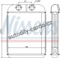 Výměník tepla NISSENS 73467