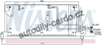 Chladič klimatizace NISSENS 94502