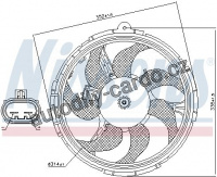 Ventilátor chladiče NISSENS 85040