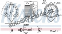 Vnitřní ventilátor NISSENS 87183