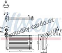 Výměník tepla NISSENS 73973