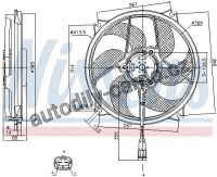 Ventilátor chladiče NISSENS 85561