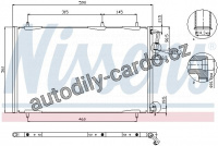 Chladič klimatizace NISSENS 94855