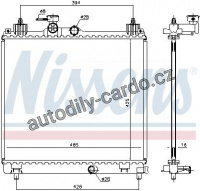 Chladič motoru NISSENS 606550