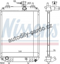 Chladič motoru NISSENS 617549