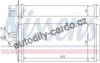 Výměník tepla NISSENS 73655