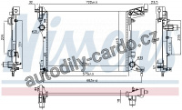 Chladič motoru NISSENS 617876