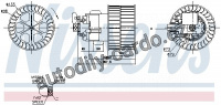 Vnitřní ventilátor NISSENS 87154