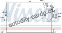 Chladič klimatizace NISSENS 94504
