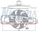 Ventilátor chladiče NISSENS 85498