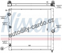 Chladič motoru NISSENS 60827