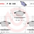 Sada brzdových destiček BREMBO P85045 - AUDI, SEAT, ŠKODA, VW