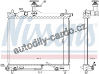 Chladič motoru NISSENS 67098