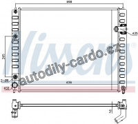 Chladič motoru NISSENS 681208