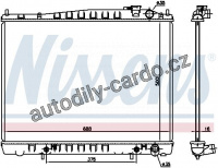 Chladič motoru NISSENS 681206