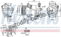 Kompresor klimatizace NISSENS 890006