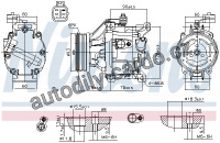 Kompresor klimatizace NISSENS 890036